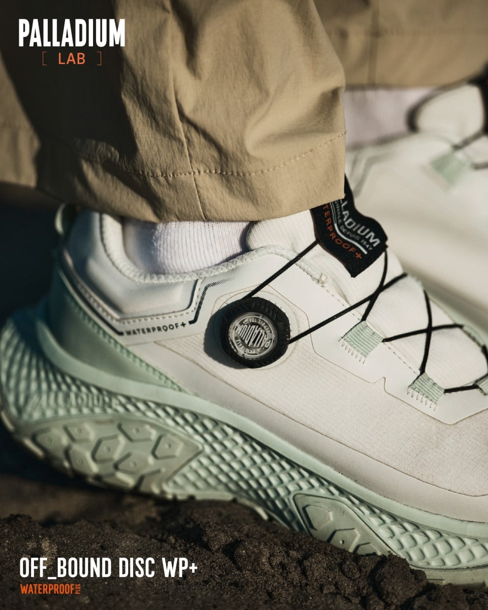 PALLADIUM [LAB] 實驗計畫啟動！機能新作 OFF_BOUND DISC WP+ 防水波浪鞋發表！