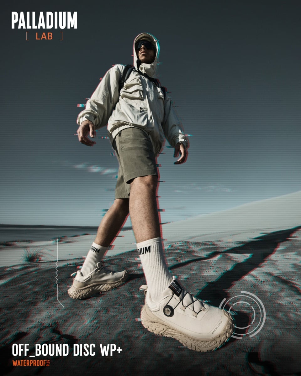 PALLADIUM [LAB] 實驗計畫啟動！機能新作 OFF_BOUND DISC WP+ 防水波浪鞋發表！