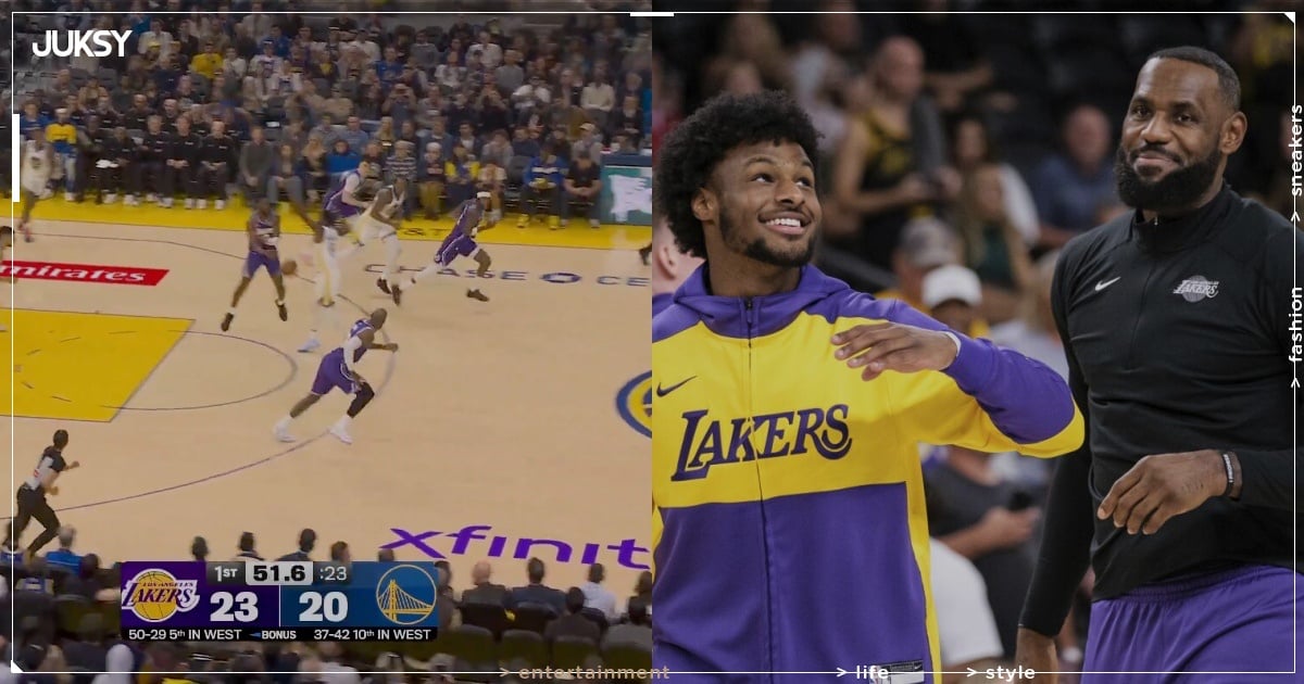 NBA/布朗尼生涯首次助攻父親詹姆斯!LBJ 單手暴扣「父子連線」再創歷史!