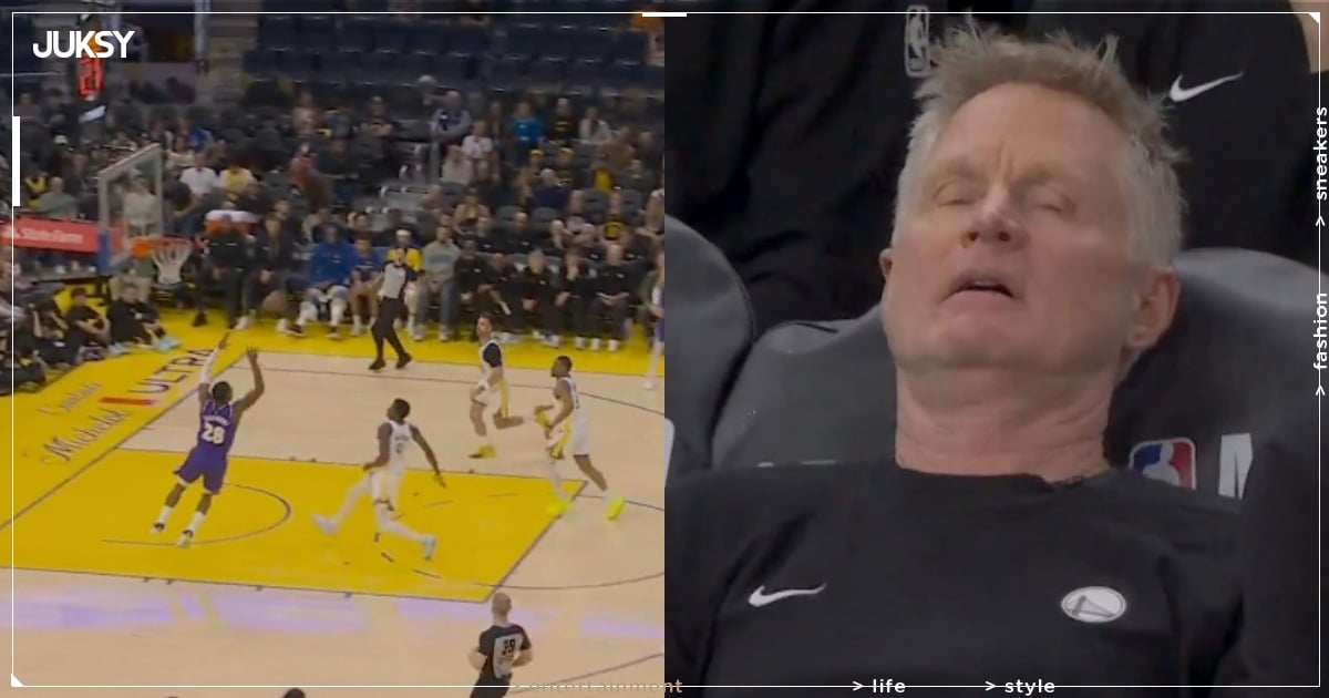 NBA／勇士離譜失誤＋回防白送湖人 2+1 機會！柯爾當場「癱軟」在板凳畫面流出！