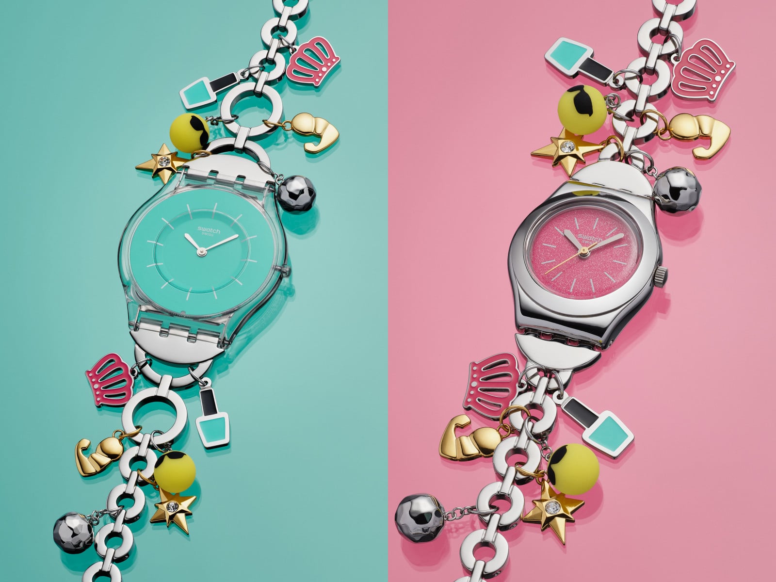 Swatch 推出「媽媽專屬」限定錶款！星星皇冠指甲油⋯6 款金屬吊飾暗藏超催淚寓意！