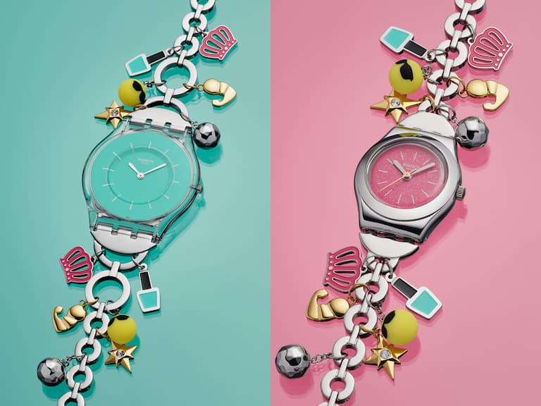 Swatch 推出「媽媽專屬」限定錶款！星星皇冠指甲油⋯6 款金屬吊飾暗藏超催淚寓意！