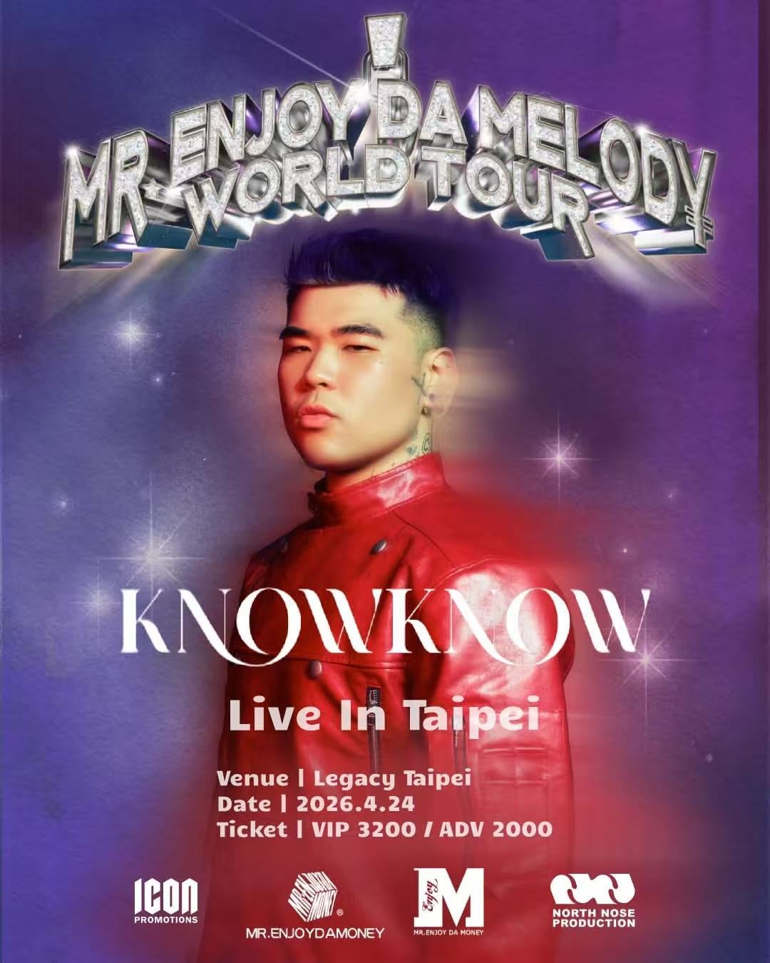 「唱情歌的 Rapstar」KnowKnow 台北演唱會來了！邀熱狗 MC HotDog 當嘉賓、首度樂團編制⋯不能錯過！