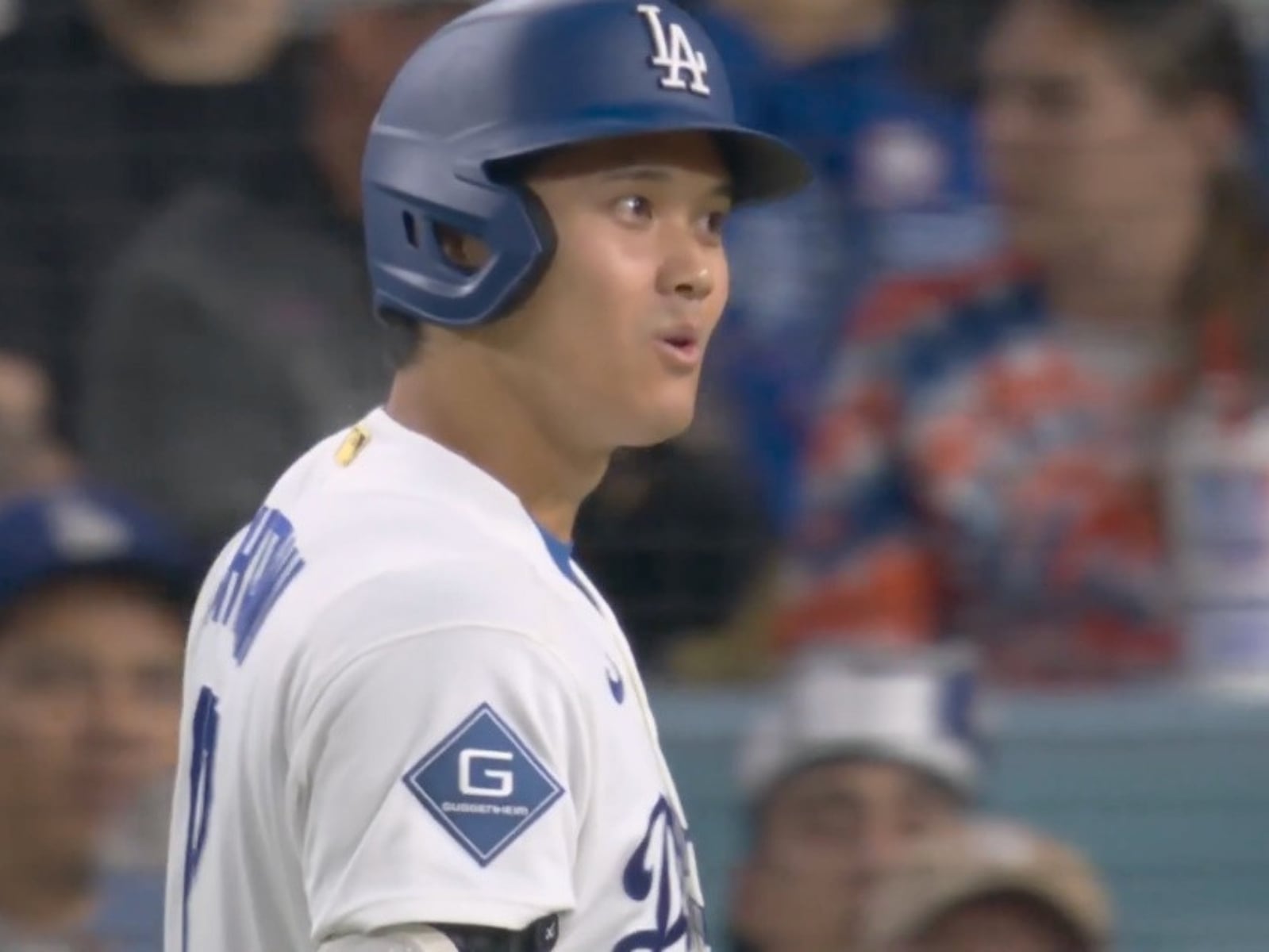 MLB／大谷翔平同個打席「被嚇到兩次」露驚恐表情！大都會捕手傳球險砸頭又突喊暫停！