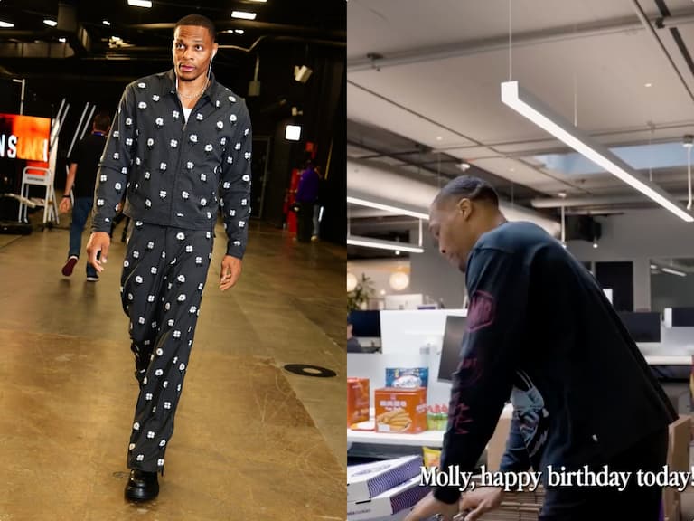 NBA 賽季正式收官！Russell Westbrook 現身國王隊辦公室驚見台灣零食「義美蛋捲」！