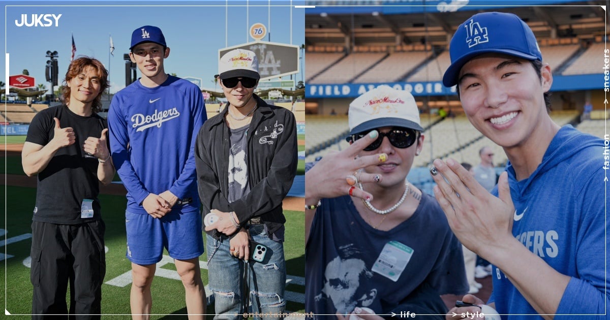 GD、大聲驚喜現身道奇主場！獲佐佐木朗希簽名球合照、道奇教練化身粉絲超嗨！