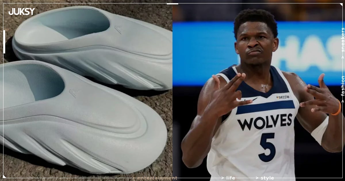 Anthony Edwards 簽名拖鞋 adidas AE 3 Mule 搶先曝光！前衛外型預約下一款爆款神拖？