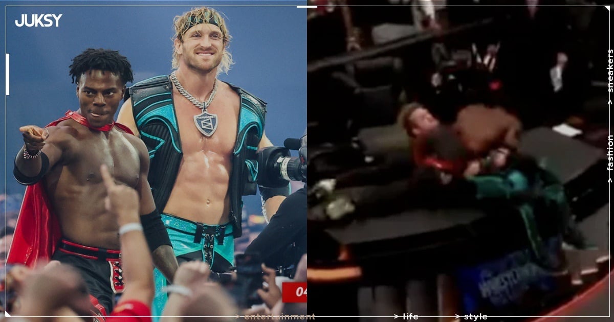 甲亢哥 IShowSpeed WWE 摔角狂熱 42 迎首秀！頂繩飛身重擊 Logan Paul 砸穿播報桌！