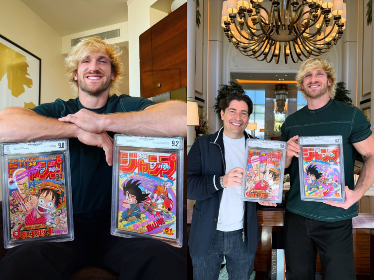 Logan Paul 狂砸百萬美元收藏《七龍珠》、《航海王》首話！9.2 滿分漫畫全球唯一冊⋯這次又要賺翻？