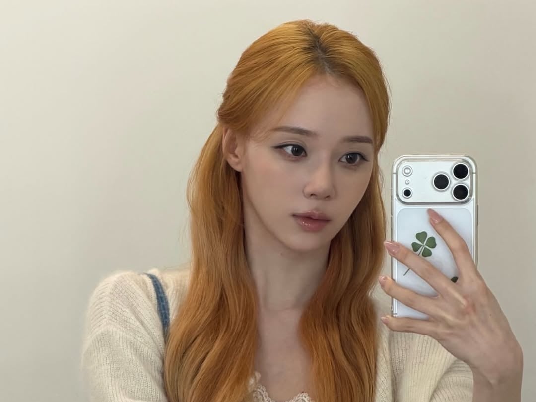 aespa Winter IG 曬全新橘色髮色造型！粉絲嗨喊：「已經等不及專輯回歸！」