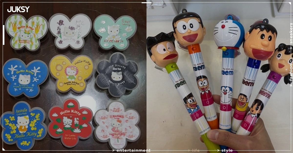 超商集點商品懷舊歷史 15 樣回顧：Hello Kitty 別針、哆啦 A 夢風扇筆⋯都是童年回憶！