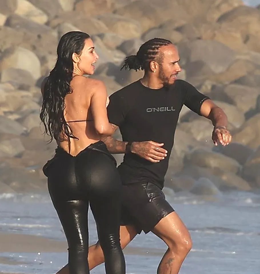 金卡戴珊 Kim Kardashian、路易斯漢米爾頓戀情實錘？海邊接吻照曝光！