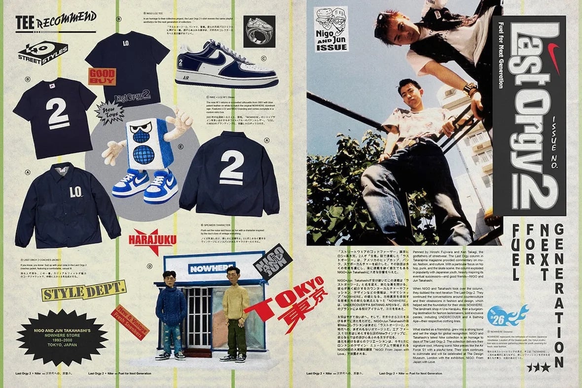NIGO × 高橋盾要再次聯手了！兩人合作推出特別版 Air Force 1「Last Orgy 2」，潮流迷回憶湧現！