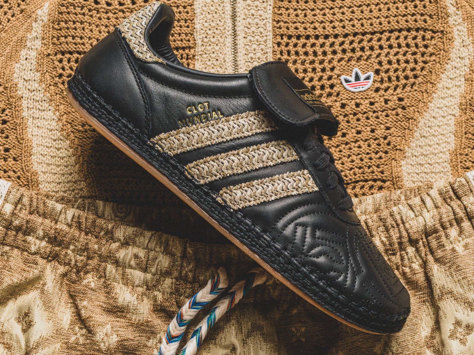 CLOT x adidas Originals Mundial 聯名發售整理！拉菲草編織＋草編鞋底設計重塑足球傳奇！