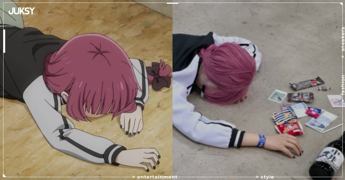 拍縮時意外睡著！韓國 Coser 尼亞神還原《孤獨搖滾》廣井，醒來驚見身邊堆滿「供品」！