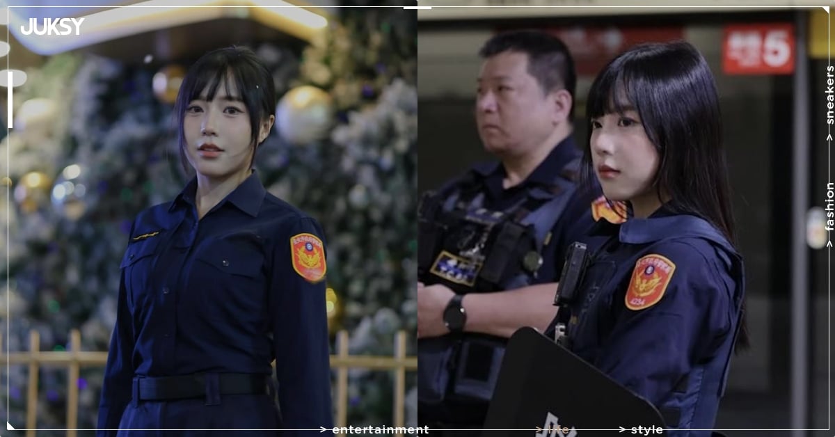 臨江街夜市超正女警值勤引熱議！網友：「這罰單我願意笑著簽！」