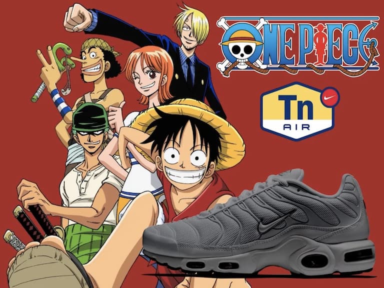 動漫迷必搶!《航海王》聯名 Nike Air Max Plus 鞋款曝光,魯夫、艾斯、羅「惡魔果實」設計一次看!