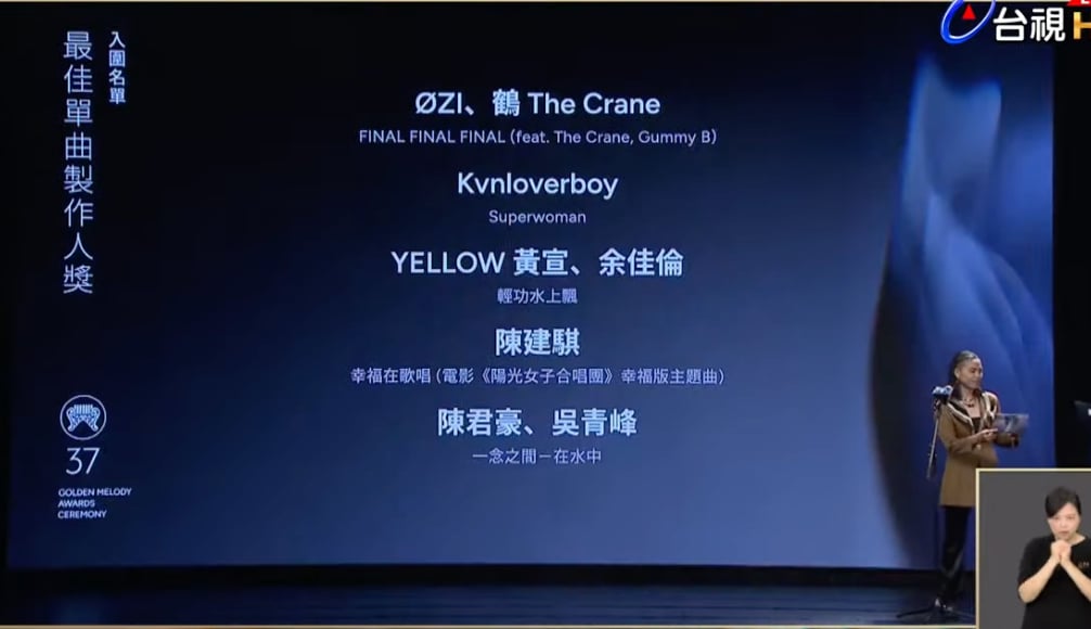 金曲 37/2026 金曲獎入圍名單公布!時間地點、主視覺、直播資訊⋯持續更新!