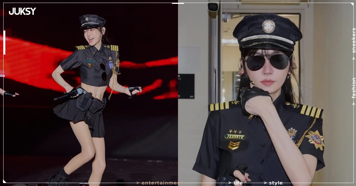 謝金燕 IG 曝身高 170 公分女警照！短版制服秀美腿，粉絲狂喊：「拜託逮捕我！」