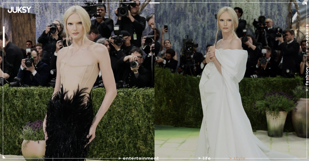 2026 Met Gala 亞歷克絲康莎妮 Alex Consani 成首位跨性別主持！脫披風露胸古馳禮服震撼全場！