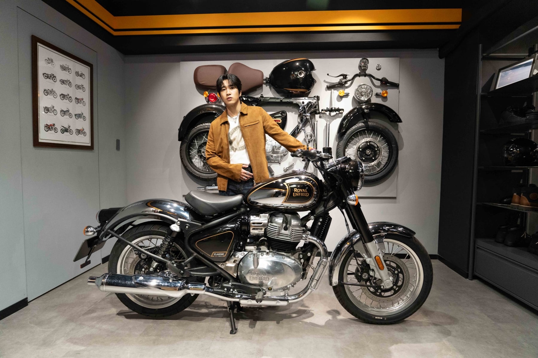 Royal Enfield 台北旗艦店正式開幕！婁峻碩驚喜現身、Meteor 350 極光綠首度亮相！
