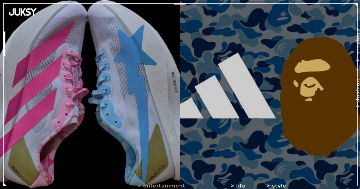 BAPE x adidas Adizero EVO SL 聯名登場！大玩不對稱設計、高顏值最潮跑鞋降臨！