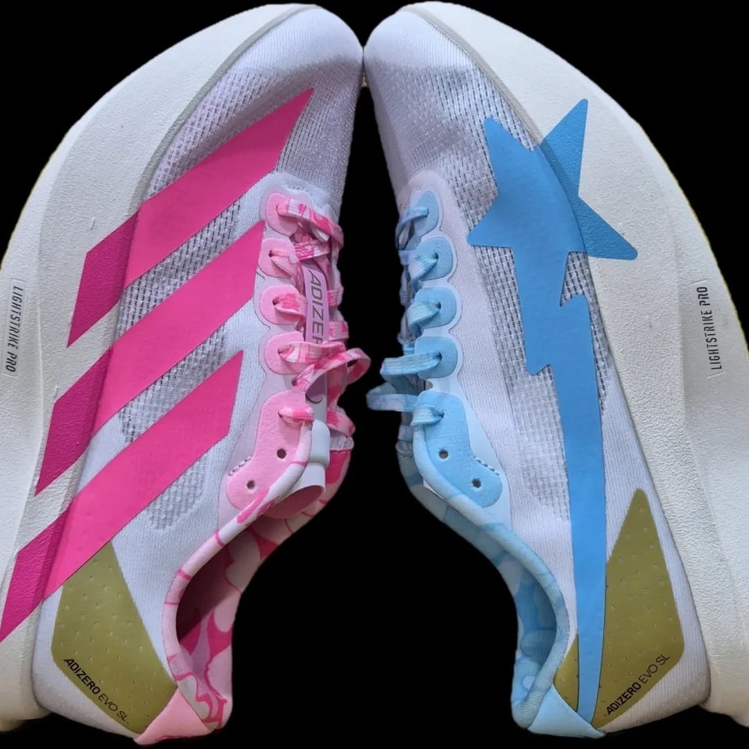 BAPE x adidas Adizero EVO SL 聯名登場！大玩不對稱設計、高顏值最潮跑鞋降臨！