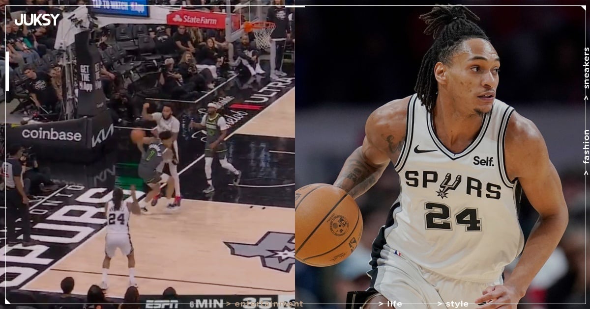 NBA／Devin Vassell 超扯「空中接力三分球」震撼全場！球迷驚嘆「《影子籃球員》綠間是真的！」