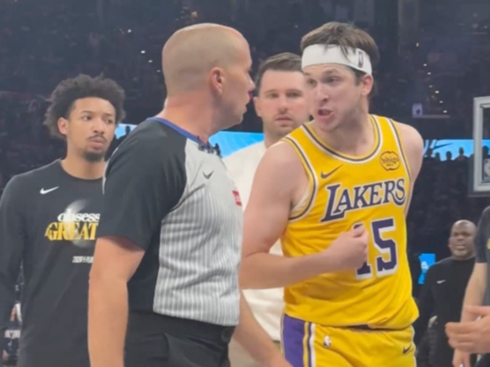 NBA／Austin Reaves 賽後怒噴裁判「狗屎」火爆畫面曝光！湖人 G2 再敗雷霆陷 0:2 落後！