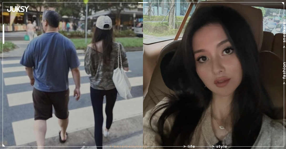廖思惟曬父女合照！微風董座廖鎮漢穿拖鞋短褲壓馬路網笑：「退休大叔本人！」