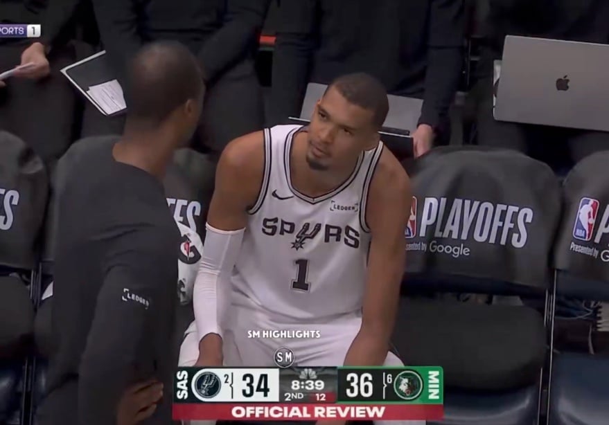 NBA／Wembanyama 二級惡意犯規遭驅逐！當下不曉得向學長傻眼詢問「我被趕出去了？」