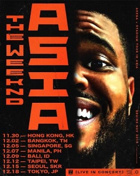 The Weeknd 確定巡迴要來亞洲了！7 城市名單出爐，售票資訊正式公開！