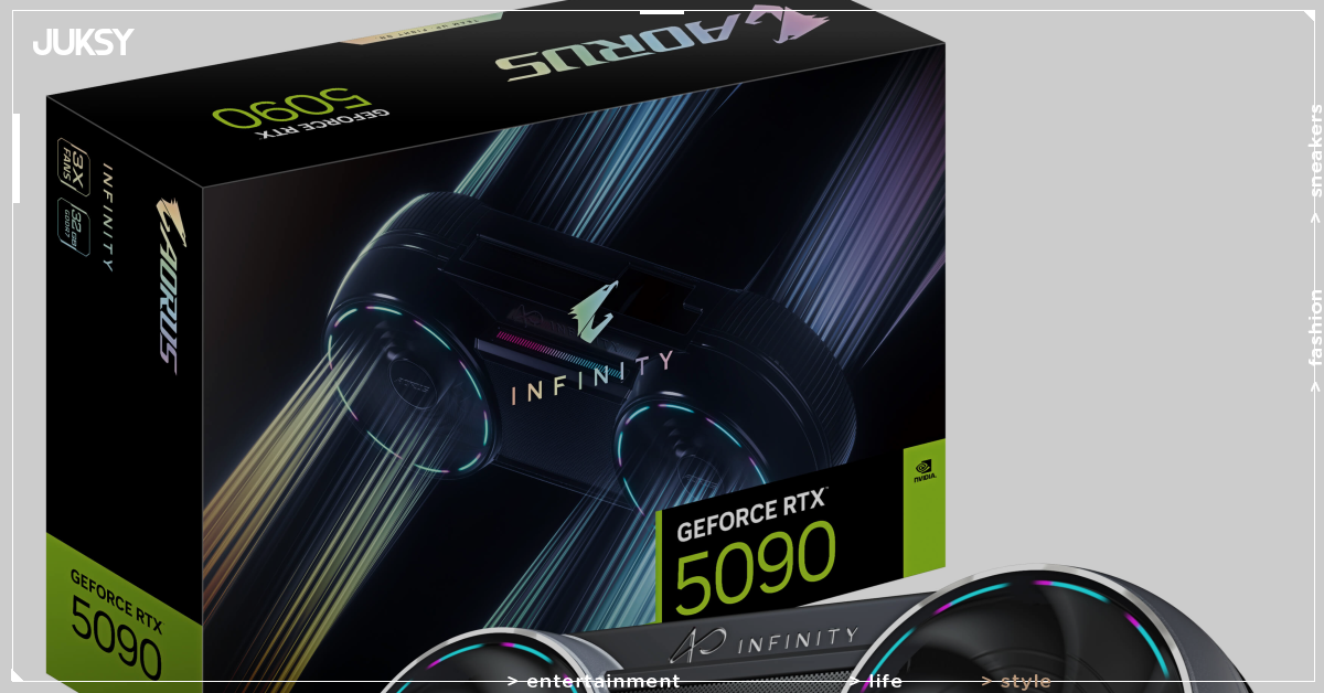 技嘉 AORUS RTX 5090 Infinity 顯示卡正式上市！核心頻率比公版狂飆 323MHz