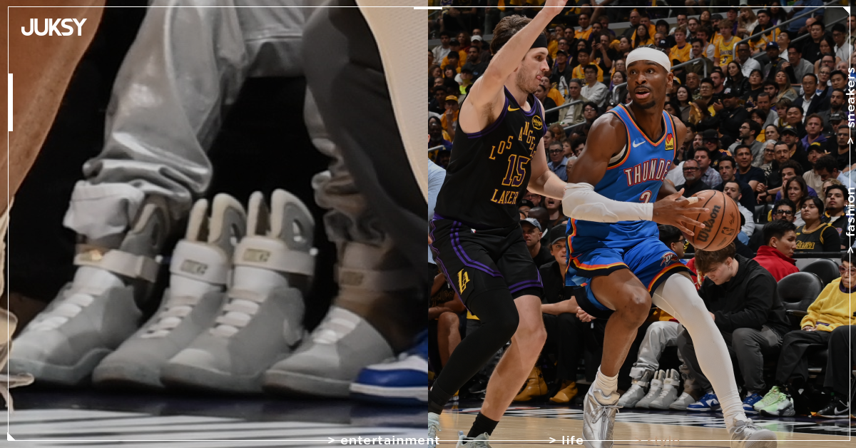 《回到未來》激罕球鞋 Nike Mag 現身 NBA 場邊！一雙就夠夢幻，這位球迷居然帶 2 雙⋯