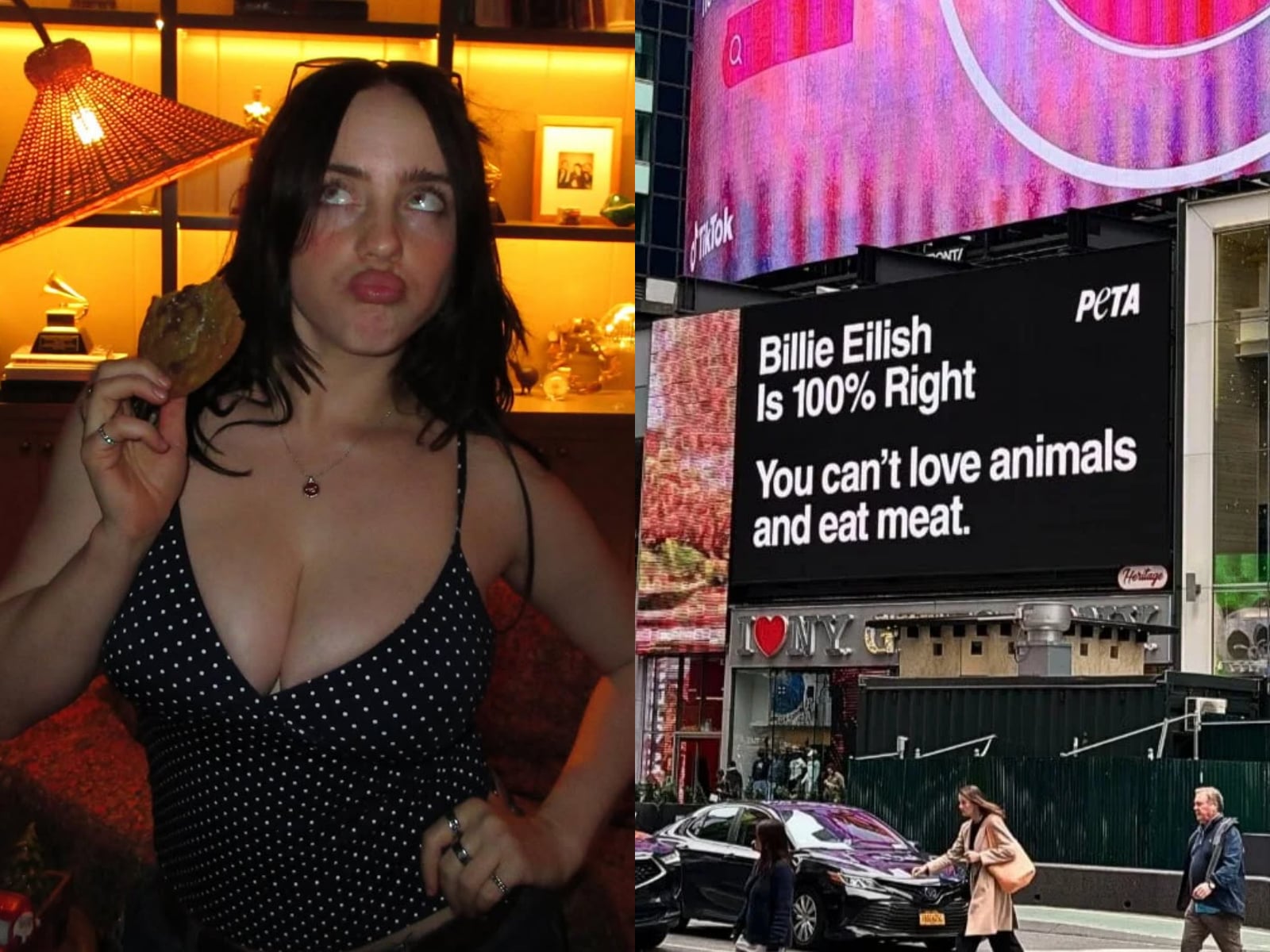 怪奇比莉 Billie Eilish IG 發言掀爭議！稱「吃肉本質是錯的」引爆兩派論戰！