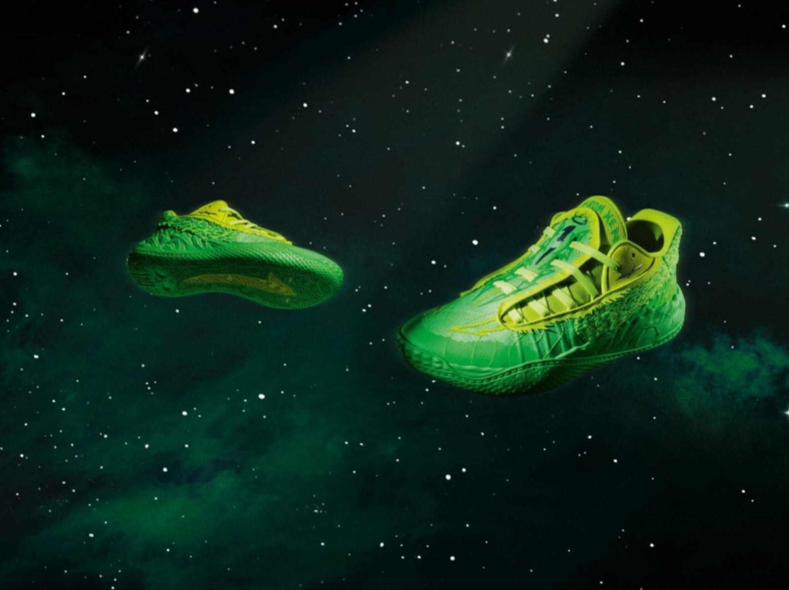PUMA × LaMelo Ball 聯名鞋款曝光！螢光黃配色太狂了，網喊：「這才是主宰球場的秘密武器！」