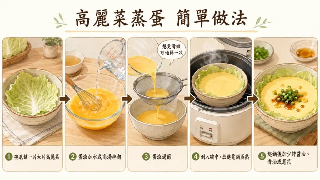 高麗菜煮蛋是什麼梗？升級做法曝光：蒸蛋、蒸南瓜⋯讓你少洗好幾個碗！