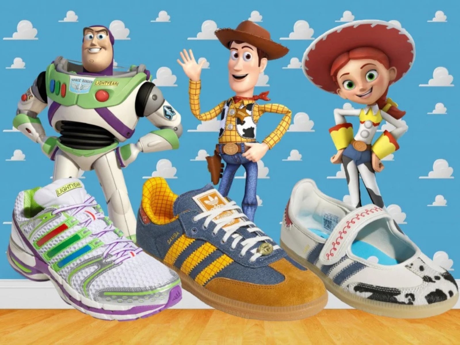 《玩具總動員》x adidas 全新聯名發表！巴斯光年、胡迪、翠絲 3 大人氣角色鞋款粉絲必收！