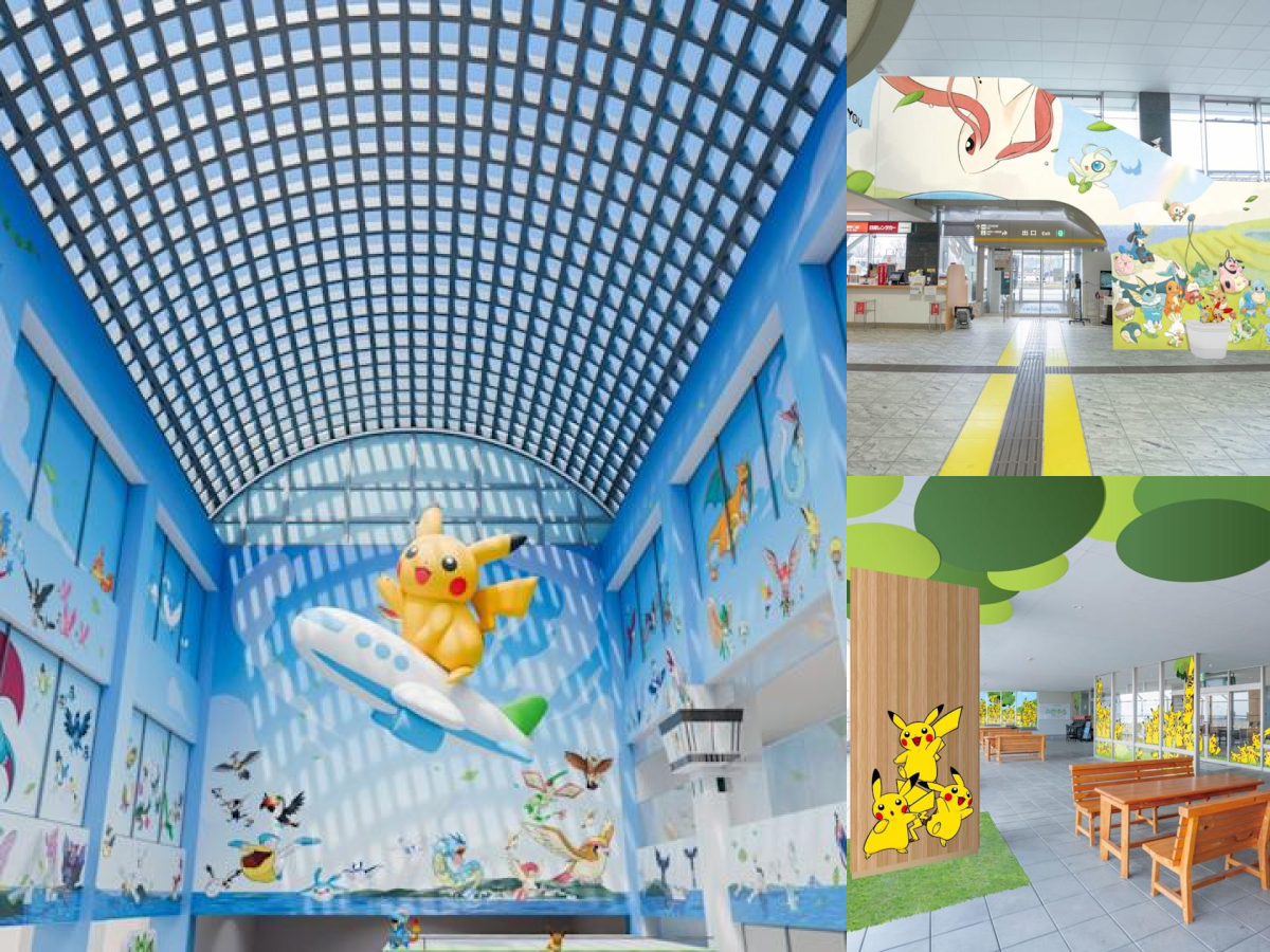 世界首座寶可夢機場來了！能登里山機場7月7日開幕，111隻飛行型寶可夢迎接旅客