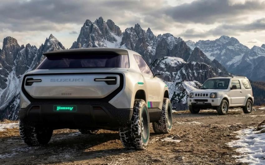Suzuki Jimny 下一代預想圖曝光！Ford 設計師操刀，純電＋可拆車頂全揭密！
