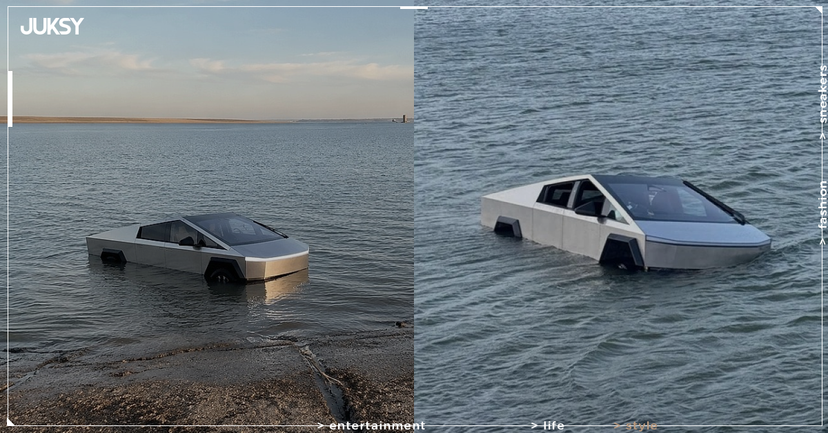 特斯拉 Tesla Cybertruck 車主故意開進湖中測試「涉水模式」！車輛進水報廢、駕駛當場被捕