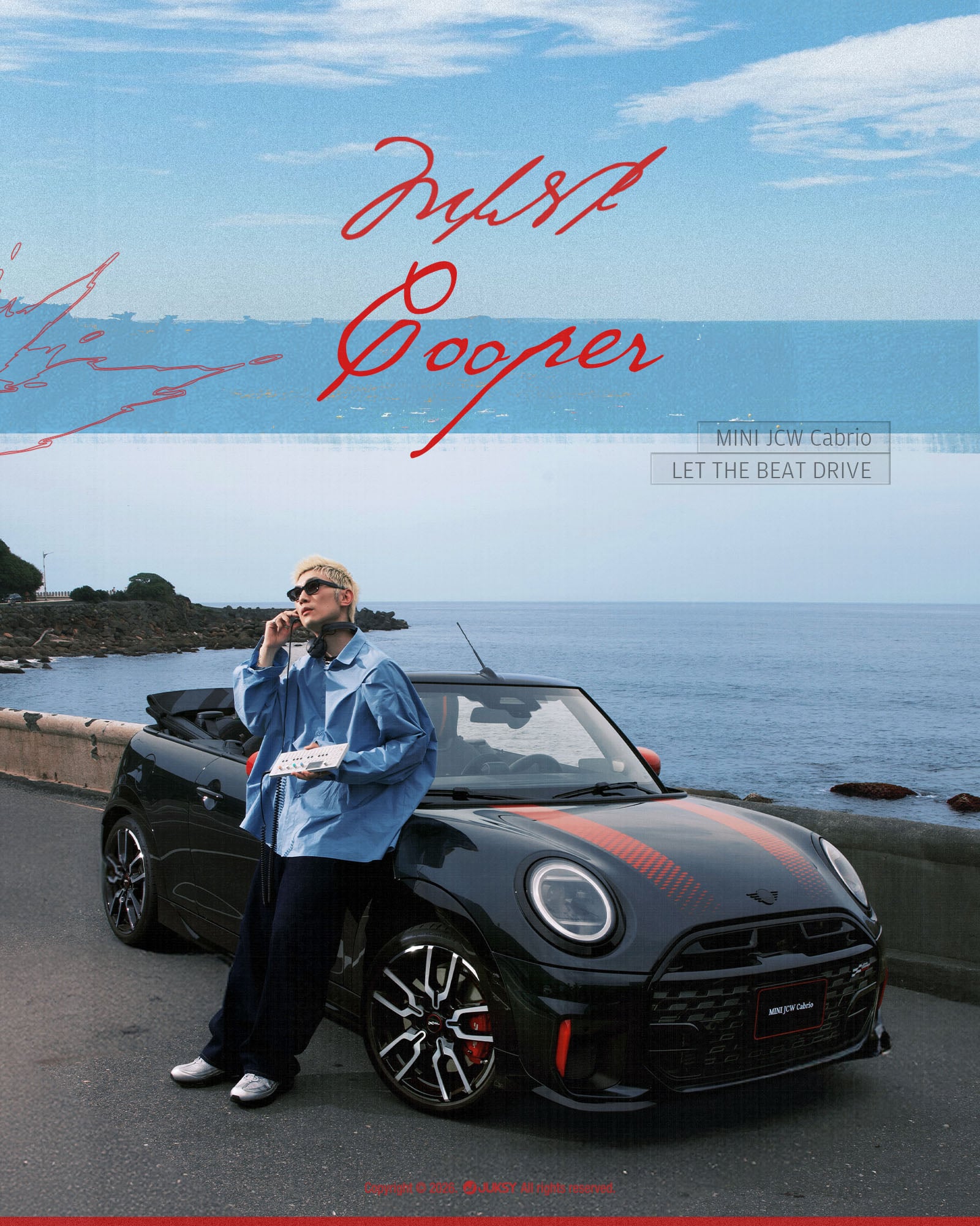 全新 MINI COOPER JCW CABRIO LET THE BEAT DRIVE!DJ QuestionMark 用節奏把世界掌握在手中