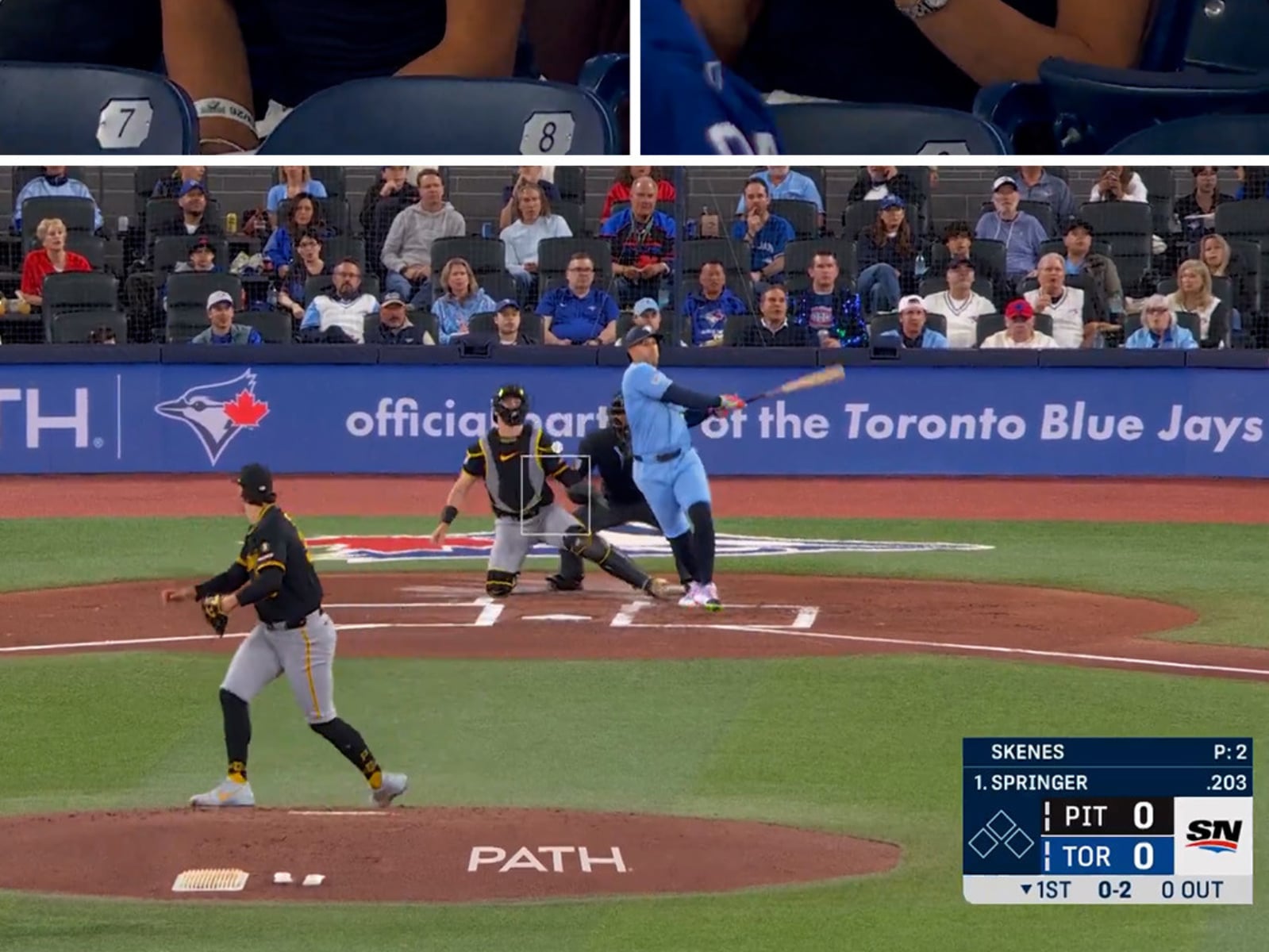 MLB／海盜王牌 Paul Skenes 首局挨轟！正妹女友 Livvy Dunne 場邊飆罵髒話「Fxxk！」