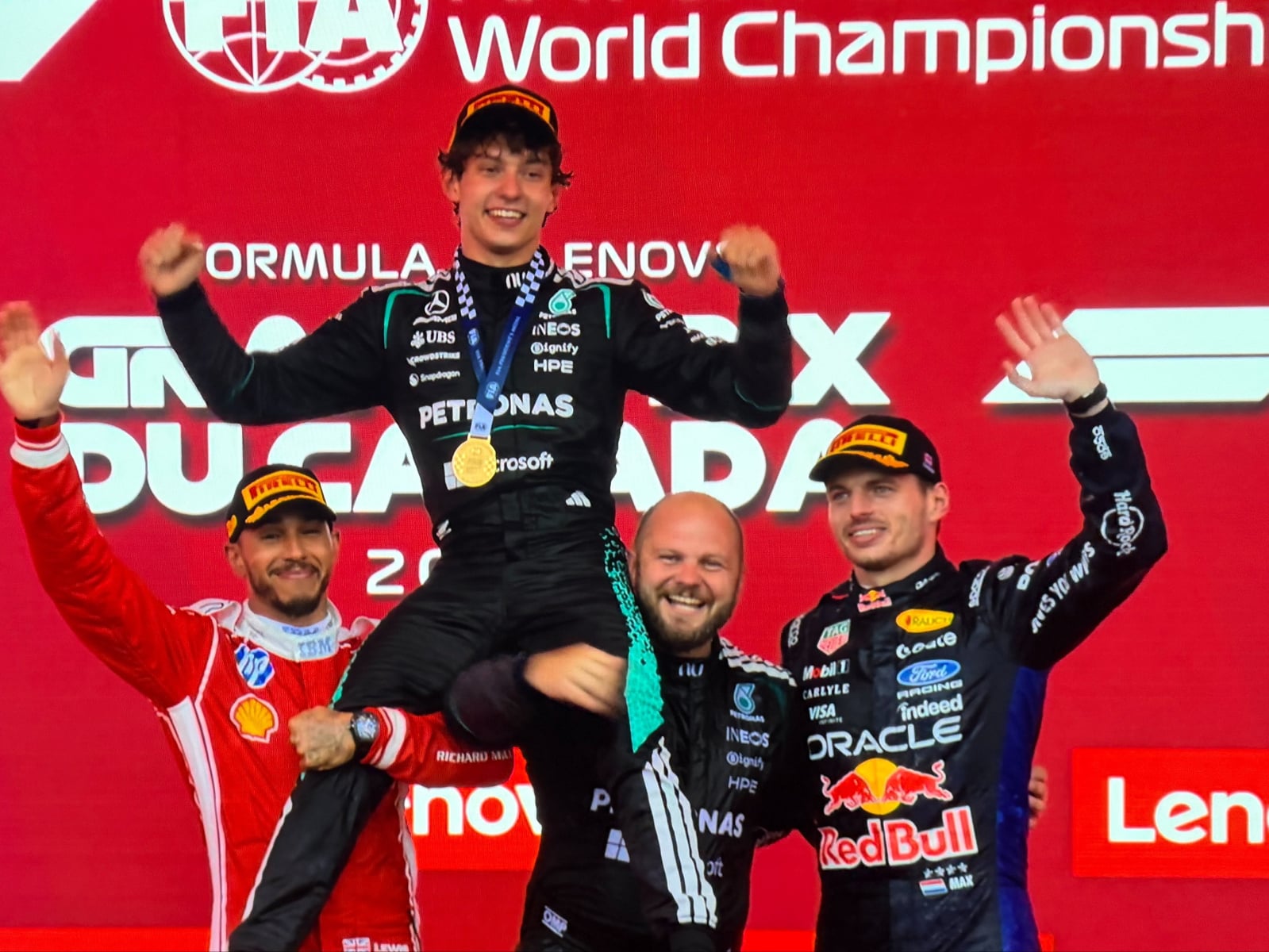 F1／Hamilton 最後極限超車 Max 寫轉隊最佳成績！Kimi Antonelli 加拿大站再奪冠寫 4 連勝！
