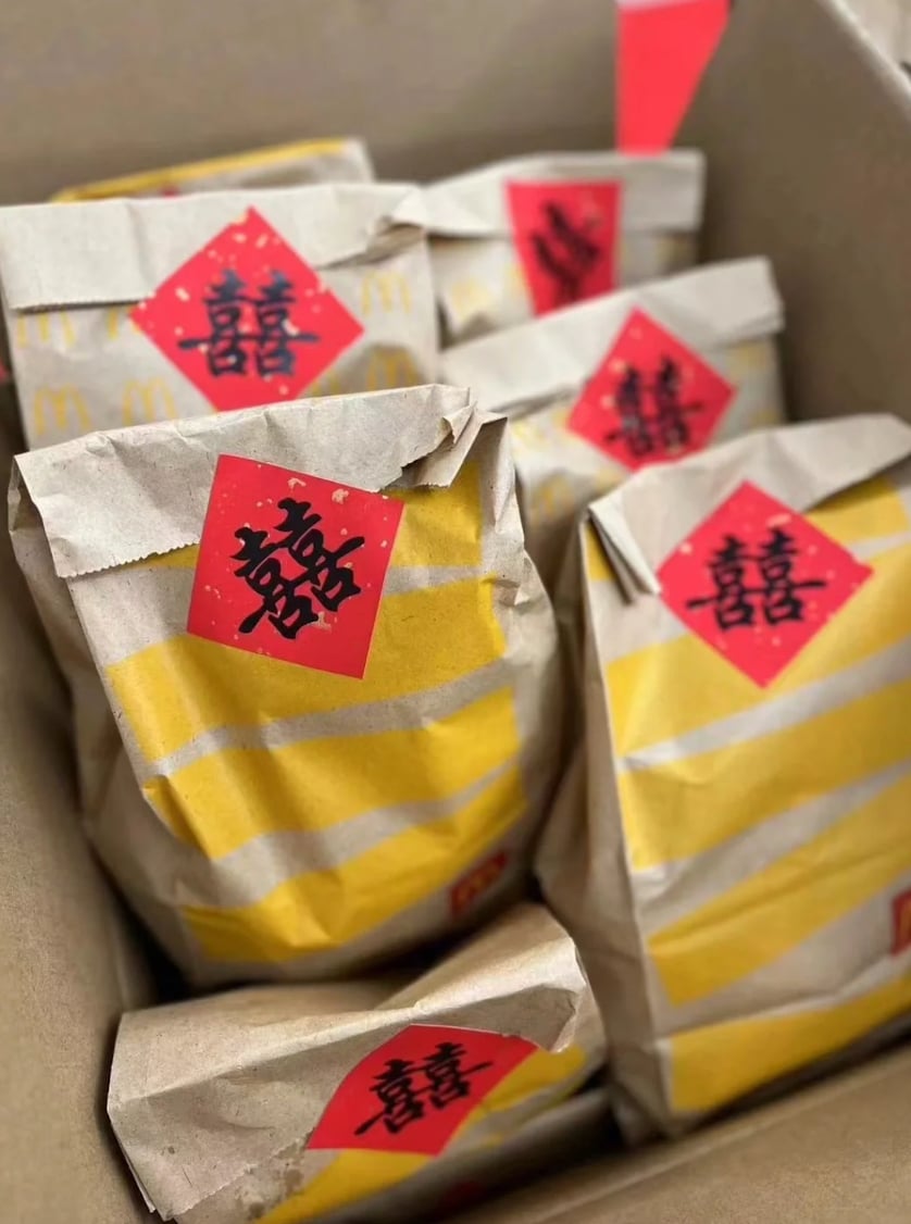 網友婚宴包 3600 紅包吃麥當勞套餐傻眼！直呼：「我以為在辦同樂會...」