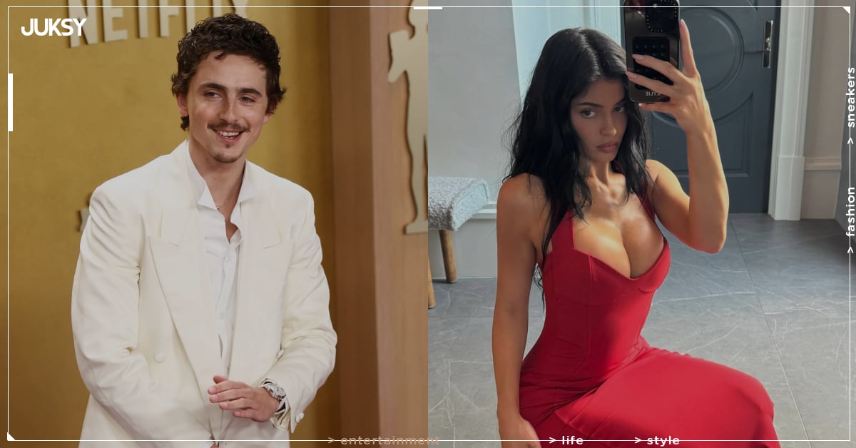「甜茶」提摩西夏勒梅 Timothée Chalamet 、凱莉珍娜 NBA 球場放閃!忘情相擁接吻畫面掀熱議!