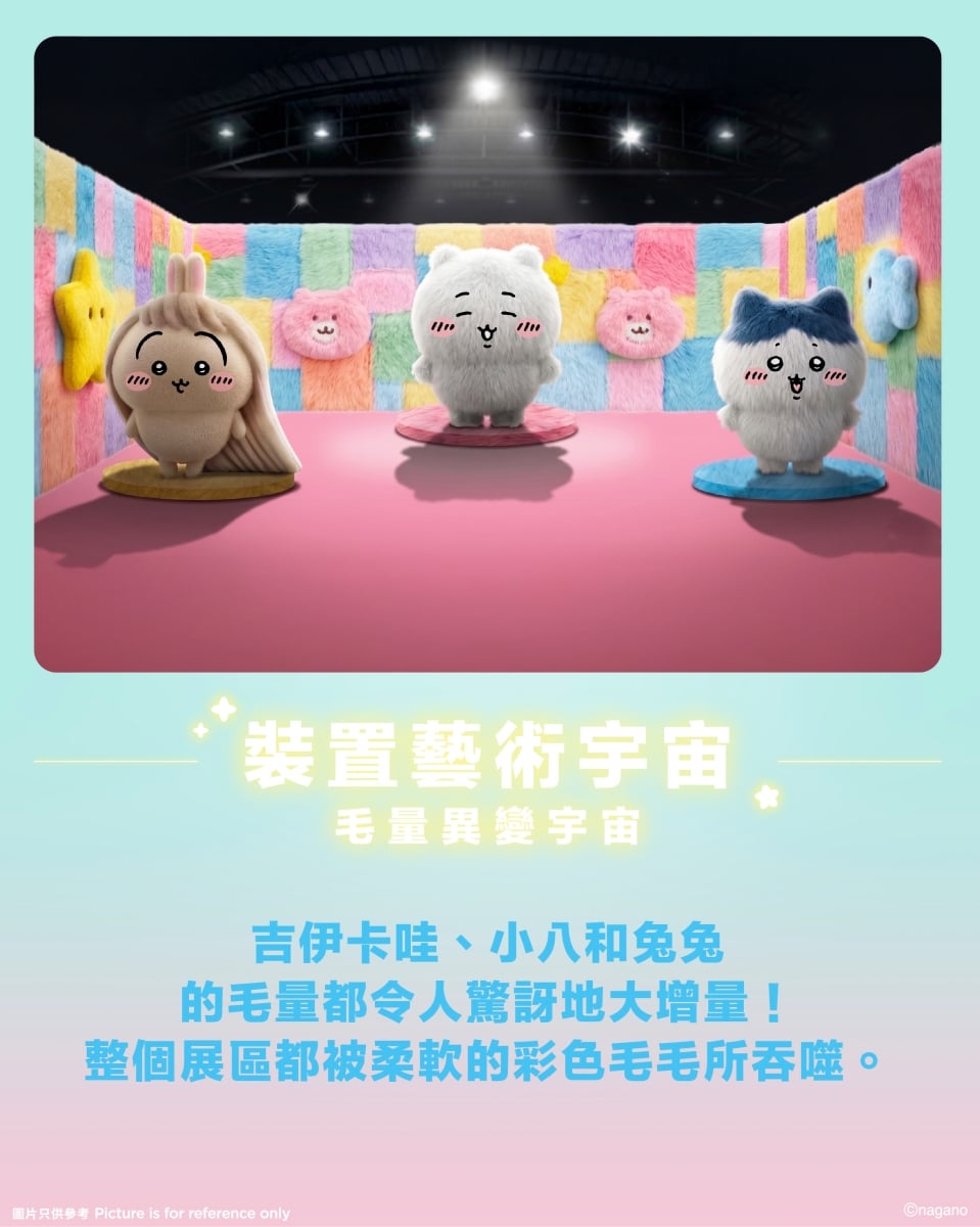 吉伊卡哇大型特展「CHIIKAWA ARTIVERSE」登場!全球首座巨型旋轉木馬、130 幅原畫一次看