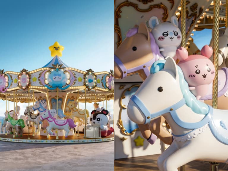 吉伊卡哇大型特展「CHIIKAWA ARTIVERSE」登場！全球首座巨型旋轉木馬、130 幅原畫一次看