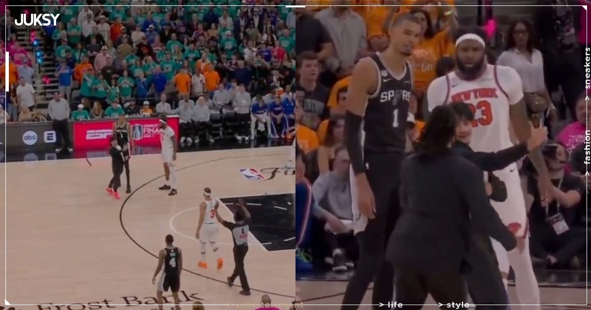 NBA／馬刺尼克 G1 爆發意外插曲！瘋狂球迷衝進場內找 Wembanyama 合照！