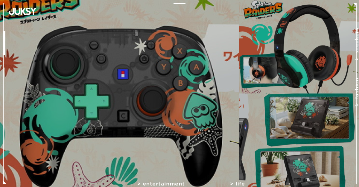 HORI推出《斯普拉遁 雷達者》Switch 2周邊！清透手把、耳機、收納包6款7月登場，手把售價8980元